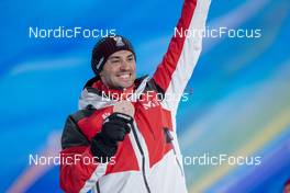 10.02.2022, Beijing, China (CHN): Lukas Greiderer (AUT) - XXIV. Olympic Winter Games Beijing 2022, nordic combined men, medals, Beijing (CHN). www.nordicfocus.com. © Thibaut/NordicFocus. Every downloaded picture is fee-liable.