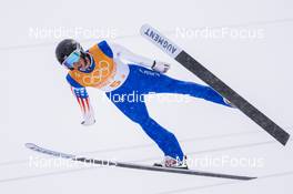 17.02.2022, Beijing, China (CHN): Jared Shumate (USA) - XXIV. Olympic Winter Games Beijing 2022, nordic combined men, team HS140/4x5km, Beijing (CHN). www.nordicfocus.com. © Thibaut/NordicFocus. Every downloaded picture is fee-liable.