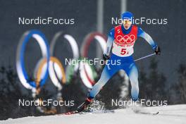 17.02.2022, Beijing, China (CHN): Gael Blondeau (FRA) - XXIV. Olympic Winter Games Beijing 2022, nordic combined men, team HS140/4x5km, Beijing (CHN). www.nordicfocus.com. © Thibaut/NordicFocus. Every downloaded picture is fee-liable.