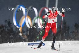 17.02.2022, Beijing, China (CHN): FranzJosef Rehrl (AUT) - XXIV. Olympic Winter Games Beijing 2022, nordic combined men, team HS140/4x5km, Beijing (CHN). www.nordicfocus.com. © Thibaut/NordicFocus. Every downloaded picture is fee-liable.