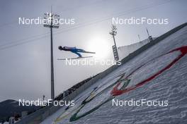 12.02.2022, Beijing, China (CHN): Taylor Fletcher (USA) - XXIV. Olympic Winter Games Beijing 2022, nordic combined men, training, Beijing (CHN). www.nordicfocus.com. © Thibaut/NordicFocus. Every downloaded picture is fee-liable.