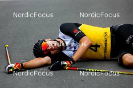 28.08.2022, Oberwiesenthal, Germany (GER): Terence Weber (GER) - FIS Nordic Combined Summer Grand Prix men and women, individual gundersen HS105/10km men, Oberwiesenthal (GER). www.nordicfocus.com. © Volk/NordicFocus. Every downloaded picture is fee-liable.