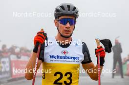 28.08.2022, Oberwiesenthal, Germany (GER): Jakob Lange (GER) - FIS Nordic Combined Summer Grand Prix men and women, individual gundersen HS105/10km men, Oberwiesenthal (GER). www.nordicfocus.com. © Volk/NordicFocus. Every downloaded picture is fee-liable.