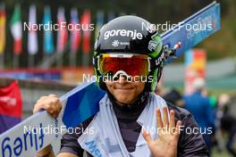 28.08.2022, Oberwiesenthal, Germany (GER): Erazem Stanonik (SLO) - FIS Nordic Combined Summer Grand Prix men and women, individual gundersen HS105/10km men, Oberwiesenthal (GER). www.nordicfocus.com. © Volk/NordicFocus. Every downloaded picture is fee-liable.