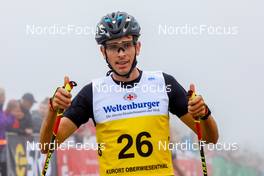 28.08.2022, Oberwiesenthal, Germany (GER): Gasper Brecl (SLO) - FIS Nordic Combined Summer Grand Prix men and women, individual gundersen HS105/10km men, Oberwiesenthal (GER). www.nordicfocus.com. © Volk/NordicFocus. Every downloaded picture is fee-liable.