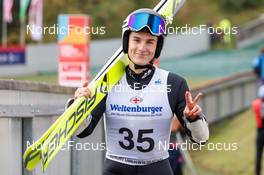 28.08.2022, Oberwiesenthal, Germany (GER): Matteo Baud (FRA) - FIS Nordic Combined Summer Grand Prix men and women, individual gundersen HS105/10km men, Oberwiesenthal (GER). www.nordicfocus.com. © Volk/NordicFocus. Every downloaded picture is fee-liable.
