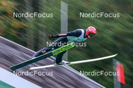 26.08.2022, Oberwiesenthal, Germany (GER): Johannes Rydzek (GER) - FIS Nordic Combined Summer Grand Prix men and women, individual gundersen HS105/10km men, training+PCR, Oberwiesenthal (GER). www.nordicfocus.com. © Volk/NordicFocus. Every downloaded picture is fee-liable.