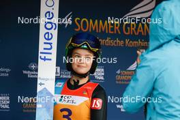 28.08.2022, Oberwiesenthal, Germany (GER): Minja Korhonen (FIN) - FIS Nordic Combined Summer Grand Prix men and women, individual gundersen HS105/5km women, Oberwiesenthal (GER). www.nordicfocus.com. © Volk/NordicFocus. Every downloaded picture is fee-liable.