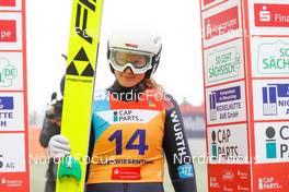 28.08.2022, Oberwiesenthal, Germany (GER): Sophia Maurus (GER) - FIS Nordic Combined Summer Grand Prix men and women, individual gundersen HS105/5km women, Oberwiesenthal (GER). www.nordicfocus.com. © Volk/NordicFocus. Every downloaded picture is fee-liable.