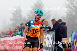 28.08.2022, Oberwiesenthal, Germany (GER): Alexa Brabec (USA) - FIS Nordic Combined Summer Grand Prix men and women, individual gundersen HS105/5km women, Oberwiesenthal (GER). www.nordicfocus.com. © Volk/NordicFocus. Every downloaded picture is fee-liable.