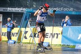 31.08.2022, Oberstdorf, Germany (GER): Julian Schmid (GER) - FIS Nordic Combined Summer Grand Prix men and women, individual gundersen HS137/10km men, Oberstdorf (GER). www.nordicfocus.com. © Volk/NordicFocus. Every downloaded picture is fee-liable.