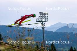 30.08.2022, Oberstdorf, Germany (GER): Eero Hirvonen (FIN) - FIS Nordic Combined Summer Grand Prix men and women, individual gundersen HS137/10km men, training and PCR, Oberstdorf (GER). www.nordicfocus.com. © Volk/NordicFocus. Every downloaded picture is fee-liable.