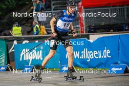 31.08.2022, Oberstdorf, Germany (GER): Simon Mach (GER) - FIS Nordic Combined Summer Grand Prix men and women, individual gundersen HS137/10km men, Oberstdorf (GER). www.nordicfocus.com. © Volk/NordicFocus. Every downloaded picture is fee-liable.