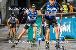 31.08.2022, Oberstdorf, Germany (GER): David Mach (GER) - FIS Nordic Combined Summer Grand Prix men and women, individual gundersen HS137/10km men, Oberstdorf (GER). www.nordicfocus.com. © Volk/NordicFocus. Every downloaded picture is fee-liable.