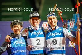 31.08.2022, Oberstdorf, Germany (GER): Ryota Yamamoto (JPN), Franz-Josef Rehrl (AUT), Eero Hirvonen (FIN), (l-r) - FIS Nordic Combined Summer Grand Prix men and women, individual gundersen HS137/10km men, Oberstdorf (GER). www.nordicfocus.com. © Volk/NordicFocus. Every downloaded picture is fee-liable.