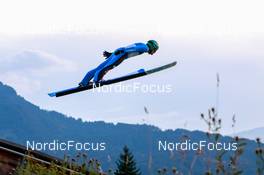 30.08.2022, Oberstdorf, Germany (GER): Fabian Riessle (GER) - FIS Nordic Combined Summer Grand Prix men and women, individual gundersen HS137/10km men, training and PCR, Oberstdorf (GER). www.nordicfocus.com. © Volk/NordicFocus. Every downloaded picture is fee-liable.