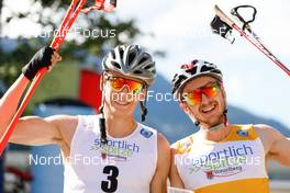 04.09.2022, Tschagguns, Austria (AUT): Eero Hirvonen (FIN), Ilkka Herola (FIN), (l-r)  - FIS Nordic Combined Summer Grand Prix men and women, individual gundersen HS108/10km men, Tschagguns (AUT). www.nordicfocus.com. © Volk/NordicFocus. Every downloaded picture is fee-liable.