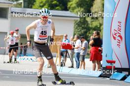 04.09.2022, Tschagguns, Austria (AUT): Andreas Skoglund (NOR) - FIS Nordic Combined Summer Grand Prix men and women, individual gundersen HS108/10km men, Tschagguns (AUT). www.nordicfocus.com. © Volk/NordicFocus. Every downloaded picture is fee-liable.