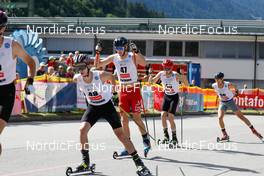04.09.2022, Tschagguns, Austria (AUT): Vitaliy Hrebeniuk (UKR), (l-r)  - FIS Nordic Combined Summer Grand Prix men and women, individual gundersen HS108/10km men, Tschagguns (AUT). www.nordicfocus.com. © Volk/NordicFocus. Every downloaded picture is fee-liable.