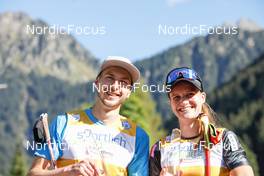 04.09.2022, Tschagguns, Austria (AUT): Ema Volavsek (SLO), Ilkka Herola (FIN) - FIS Nordic Combined Summer Grand Prix men and women, individual gundersen HS108/10km men, Tschagguns (AUT). www.nordicfocus.com. © Volk/NordicFocus. Every downloaded picture is fee-liable.