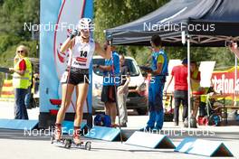04.09.2022, Tschagguns, Austria (AUT): Cindy Haasch (GER) - FIS Nordic Combined Summer Grand Prix men and women, individual gundersen HS108/5km women, Tschagguns (AUT). www.nordicfocus.com. © Volk/NordicFocus. Every downloaded picture is fee-liable.