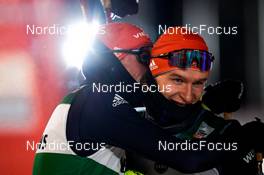 25.11.2022, Ruka, Finland (FIN): Johannes Rydzek (GER), Julian Schmid (GER), (l-r)  - FIS world cup nordic combined men, individual gundersen HS142/5km, Ruka (FIN). www.nordicfocus.com. © Thibaut/NordicFocus. Every downloaded picture is fee-liable.