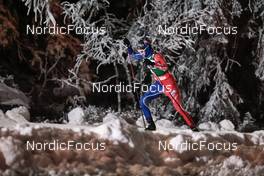 26.11.2022, Ruka, Finland (FIN): Laurent Muhlethaler (FRA) - FIS world cup nordic combined men, individual gundersen HS142/10km, Ruka (FIN). www.nordicfocus.com. © Modica/NordicFocus. Every downloaded picture is fee-liable.
