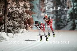 26.11.2022, Ruka, Finland (FIN): Yoshito Watabe (JPN), Mario Seidl (AUT), (l-r)  - FIS world cup nordic combined men, individual gundersen HS142/10km, Ruka (FIN). www.nordicfocus.com. © Modica/NordicFocus. Every downloaded picture is fee-liable.