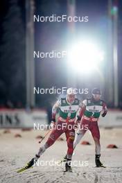 26.11.2022, Ruka, Finland (FIN): Mario Seidl (AUT), Yoshito Watabe (JPN), (l-r)  - FIS world cup nordic combined men, individual gundersen HS142/10km, Ruka (FIN). www.nordicfocus.com. © Thibaut/NordicFocus. Every downloaded picture is fee-liable.
