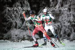 26.11.2022, Ruka, Finland (FIN): Stefan Rettenegger (AUT), Jarl Magnus Riiber (NOR), (l-r)  - FIS world cup nordic combined men, individual gundersen HS142/10km, Ruka (FIN). www.nordicfocus.com. © Modica/NordicFocus. Every downloaded picture is fee-liable.