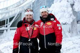 26.11.2022, Ruka, Finland (FIN): Jochen Strobl and Christoph Bieler Austria,   - FIS world cup nordic combined men, individual gundersen HS142/10km, Ruka (FIN). www.nordicfocus.com. © Modica/NordicFocus. Every downloaded picture is fee-liable.