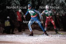 26.11.2022, Ruka, Finland (FIN): Leevi Mutru (FIN), Johannes Lamparter (AUT), (l-r)  - FIS world cup nordic combined men, individual gundersen HS142/10km, Ruka (FIN). www.nordicfocus.com. © Modica/NordicFocus. Every downloaded picture is fee-liable.