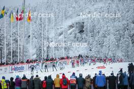 27.11.2022, Ruka, Finland (FIN): Mens race in progress - FIS world cup nordic combined men, mass HS142/10km, Ruka (FIN). www.nordicfocus.com. © Modica/NordicFocus. Every downloaded picture is fee-liable.