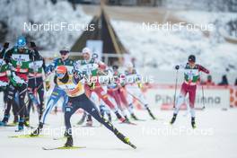 27.11.2022, Ruka, Finland (FIN): Ilkka Herola (FIN), Julian Schmid (GER), (l-r)  - FIS world cup nordic combined men, mass HS142/10km, Ruka (FIN). www.nordicfocus.com. © Modica/NordicFocus. Every downloaded picture is fee-liable.
