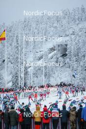 27.11.2022, Ruka, Finland (FIN): Mens race in progress - FIS world cup nordic combined men, mass HS142/10km, Ruka (FIN). www.nordicfocus.com. © Modica/NordicFocus. Every downloaded picture is fee-liable.