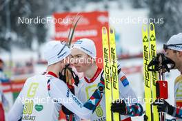 16.12.2022, Ramsau, Austria (AUT): Einar Luraas Oftebro (NOR), Jens Luraas Oftebro (NOR), (l-r)  - FIS world cup nordic combined men, individual gundersen HS97/10km, Ramsau (AUT). www.nordicfocus.com. © Volk/NordicFocus. Every downloaded picture is fee-liable.