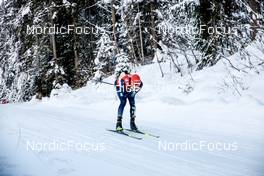 17.12.2022, Ramsau, Austria (AUT): Julian Schmid (GER) - FIS world cup nordic combined men, individual gundersen HS97/10km, Ramsau (AUT). www.nordicfocus.com. © Volk/NordicFocus. Every downloaded picture is fee-liable.