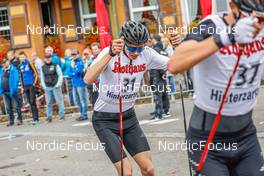 15.10.2022, Hinterzarten, Germany (GER): Simon Mach (GER) - German Championships Nordic Combined men and women, individual gundersen HS111/10km men, Hinterzarten (GER). www.nordicfocus.com. © Volk/NordicFocus. Every downloaded picture is fee-liable.