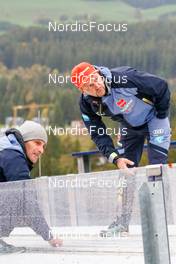15.10.2022, Hinterzarten, Germany (GER): Coaches Ronny Ackermann and Kai  - German Championships Nordic Combined men and women, individual gundersen HS111/10km men, Hinterzarten (GER). www.nordicfocus.com. © Volk/NordicFocus. Every downloaded picture is fee-liable.