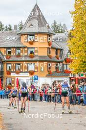 15.10.2022, Hinterzarten, Germany (GER): Ronja Loh (GER), Magdalena Burger (GER), (l-r)  - German Championships Nordic Combined men and women, individual gundersen HS111/5km women, Hinterzarten (GER). www.nordicfocus.com. © Volk/NordicFocus. Every downloaded picture is fee-liable.