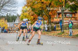 15.10.2022, Hinterzarten, Germany (GER): Hannah Rommel (GER) - German Championships Nordic Combined men and women, individual gundersen HS111/5km women, Hinterzarten (GER). www.nordicfocus.com. © Volk/NordicFocus. Every downloaded picture is fee-liable.