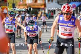 16.10.2022, Hinterzarten, Germany (GER): David Mach (GER), Simon Mach (GER), (l-r)  - German Championships Nordic Combined men and women, team HS111/15km men, Hinterzarten (GER). www.nordicfocus.com. © Volk/NordicFocus. Every downloaded picture is fee-liable.