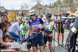 16.10.2022, Hinterzarten, Germany (GER): Jonas Rudloff (GER) - German Championships Nordic Combined men and women, team HS111/15km men, Hinterzarten (GER). www.nordicfocus.com. © Volk/NordicFocus. Every downloaded picture is fee-liable.