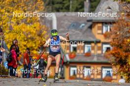 16.10.2022, Hinterzarten, Germany (GER): Thea Haeckel (GER) - German Championships Nordic Combined men and women, team HS111/7.5km women, Hinterzarten (GER). www.nordicfocus.com. © Volk/NordicFocus. Every downloaded picture is fee-liable.