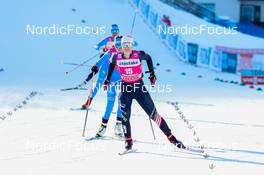 08.01.2022, Val di Fiemme, Italy (ITA): Annika Malacinski (USA) - FIS world cup nordic combined women, mass start 5km/HS106, Val di Fiemme (ITA). www.nordicfocus.com. © Volk/NordicFocus. Every downloaded picture is fee-liable.