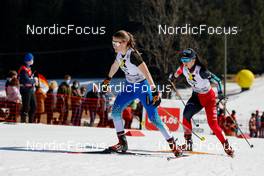 13.03.2022, Schonach, Germany (GER): Ema Volavsek (SLO), Haruka Kasai (JPN), (l-r)  - FIS world cup nordic combined women, individual gundersen HS100/5km, Schonach (GER). www.nordicfocus.com. © Volk/NordicFocus. Every downloaded picture is fee-liable.