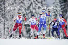 02.12.2022, Lillehammer, Norway (NOR): Claudia Purker (AUT), Haruka Kasai (JPN), Ema Volavsek (SLO), Lena Brocard (FRA), (l-r)  - FIS world cup nordic combined women, individual gundersen HS100/5km, Lillehammer (NOR). www.nordicfocus.com. © Thibaut/NordicFocus. Every downloaded picture is fee-liable.