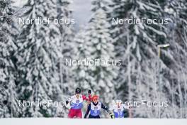 02.12.2022, Lillehammer, Norway (NOR): Yuna Kasai (JPN), Jenny Nowak (GER), Ida Marie Hagen (NOR), (l-r)  - FIS world cup nordic combined women, individual gundersen HS100/5km, Lillehammer (NOR). www.nordicfocus.com. © Thibaut/NordicFocus. Every downloaded picture is fee-liable.