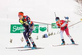 17.12.2022, Ramsau, Austria (AUT): Maria Gerboth (GER), Sana Azegami (JPN), (l-r)  - FIS world cup nordic combined women, individual gundersen HS97/5km, Ramsau (AUT). www.nordicfocus.com. © Volk/NordicFocus. Every downloaded picture is fee-liable.