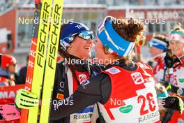 17.12.2022, Ramsau, Austria (AUT): Annika Sieff (ITA), Daniela Dejori (ITA), (l-r)  - FIS world cup nordic combined women, individual gundersen HS97/5km, Ramsau (AUT). www.nordicfocus.com. © Volk/NordicFocus. Every downloaded picture is fee-liable.